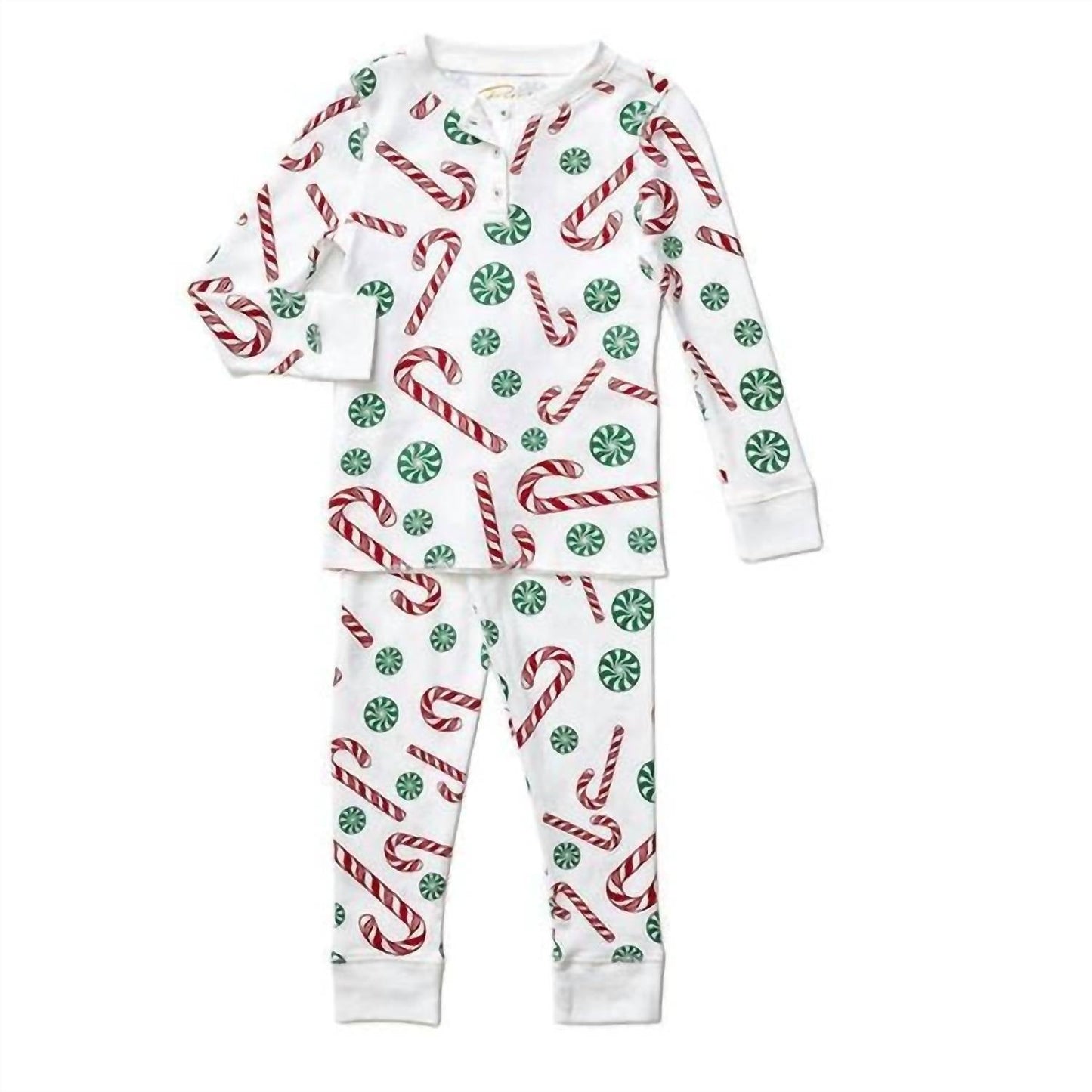 Zuckerstangen-Pima-Weihnachtspyjama für Jungen