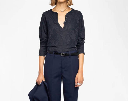 Women's Tuni Long Sleeved Henley Shirt
