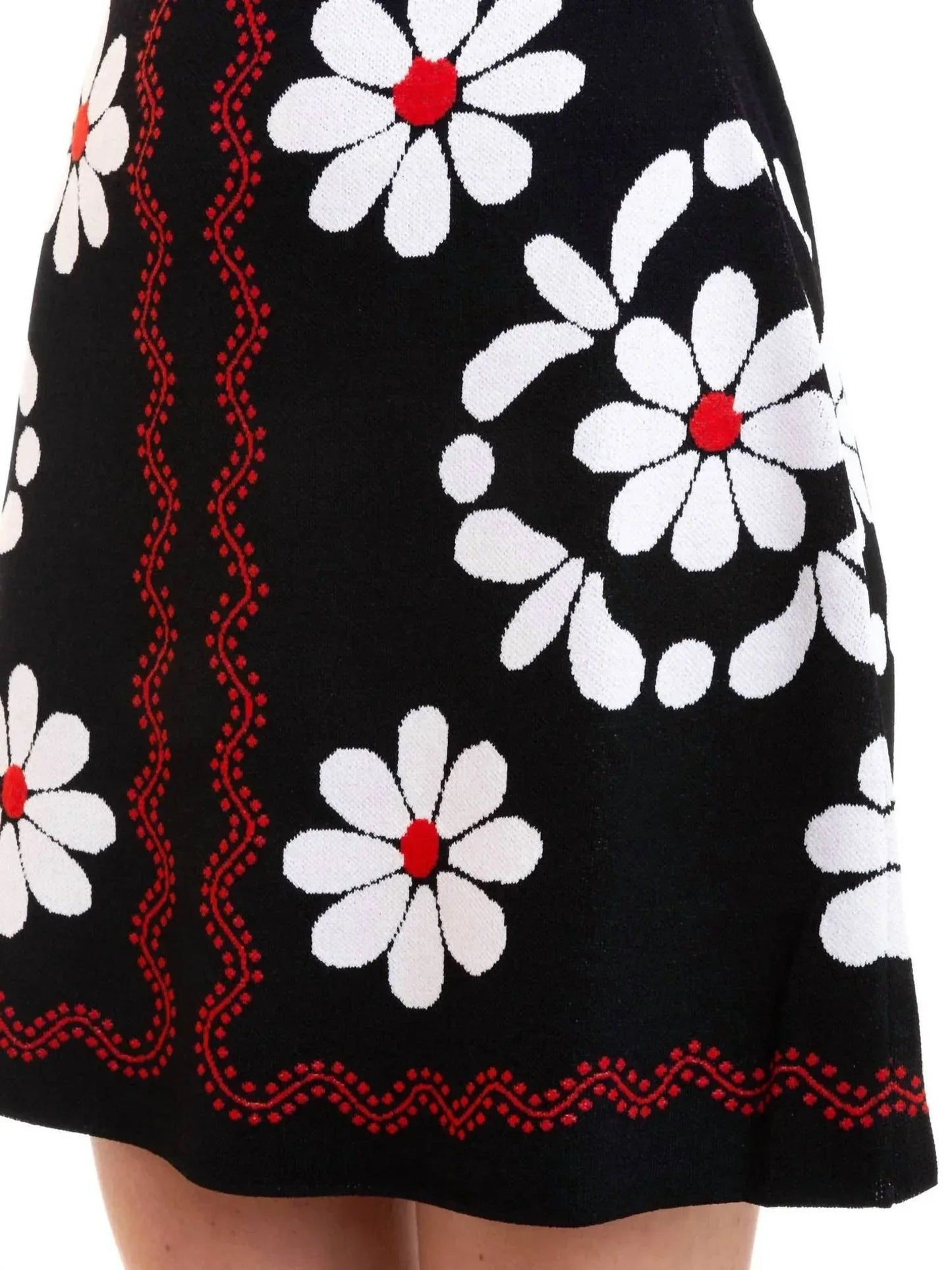 Jacquardstrick-Minikleid
