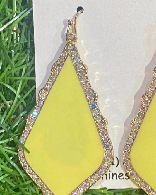 Women's Golden Glow Rhinestone Earrings