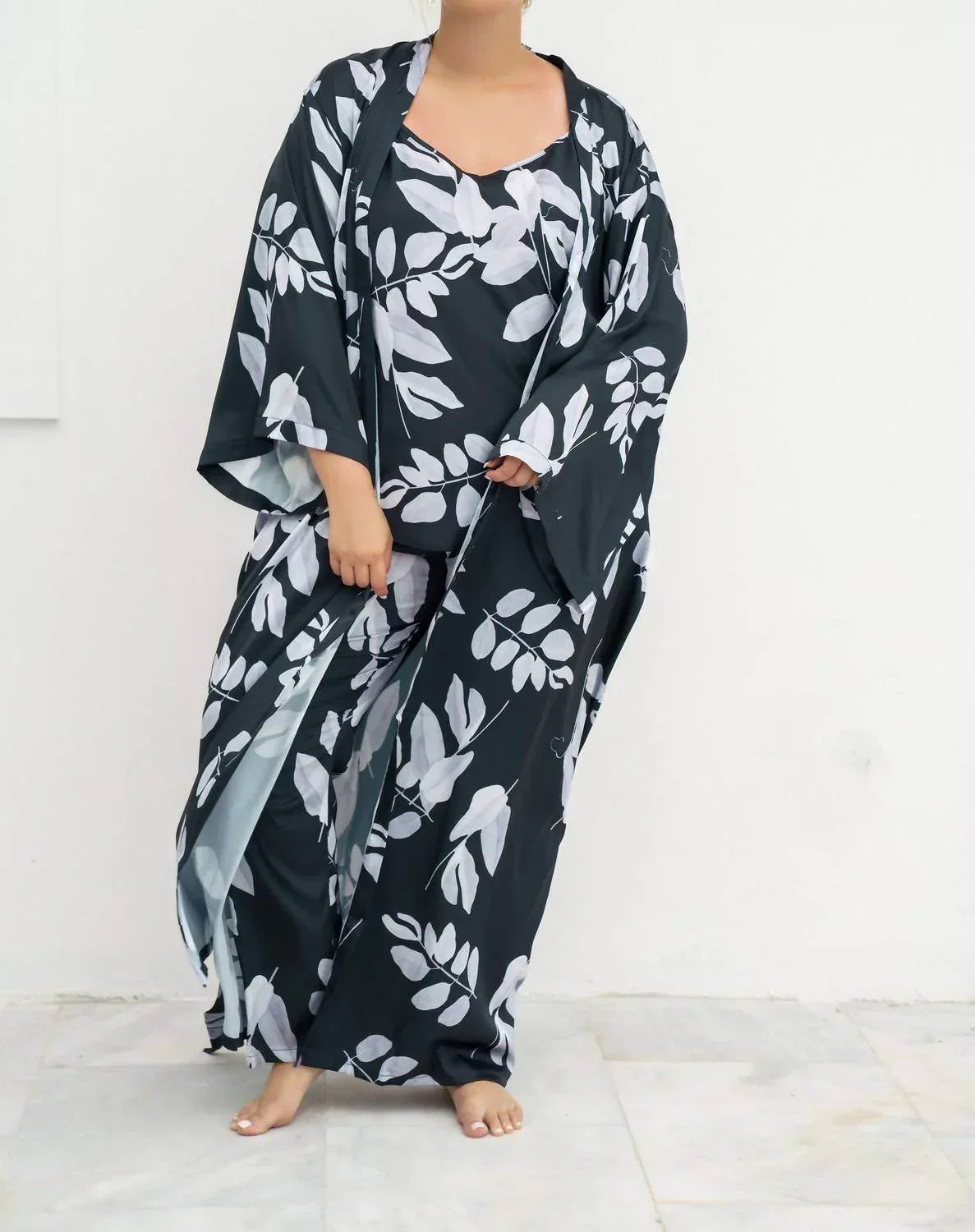 Floral Maxi Robe - Plus