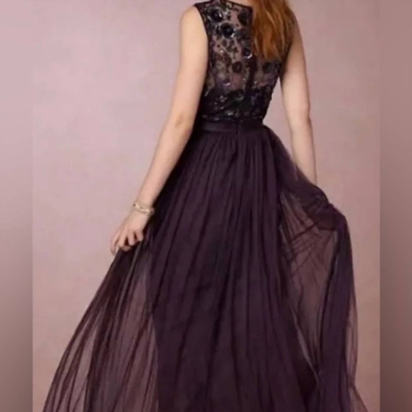 Beaded Mariel Sequin Maxi Dress