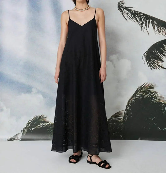 Embroidery Long Dress