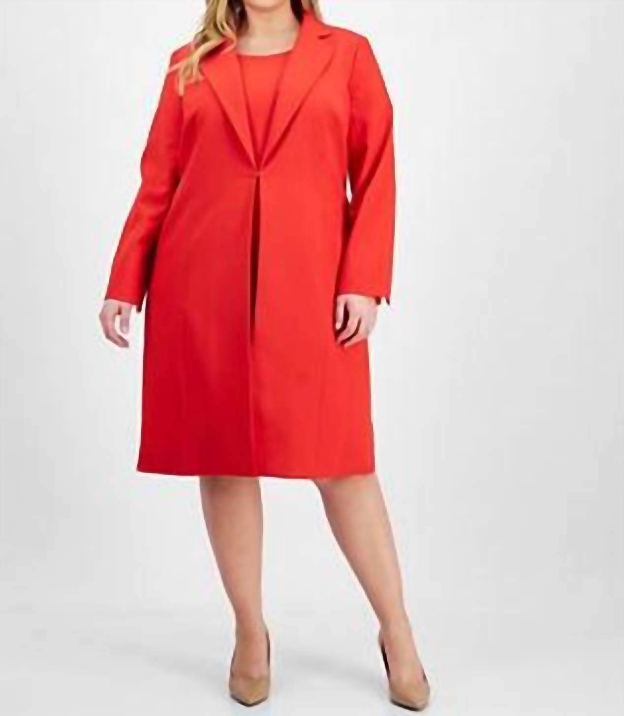 Sheath Dress And Long Matching Jacket