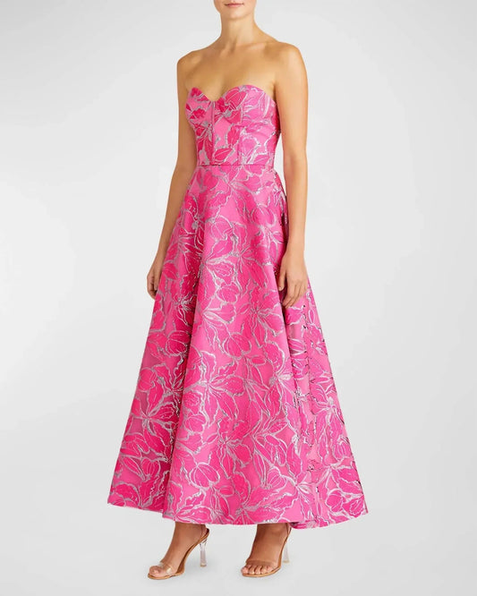 Damen trägerloses Midikleid „Amelia“