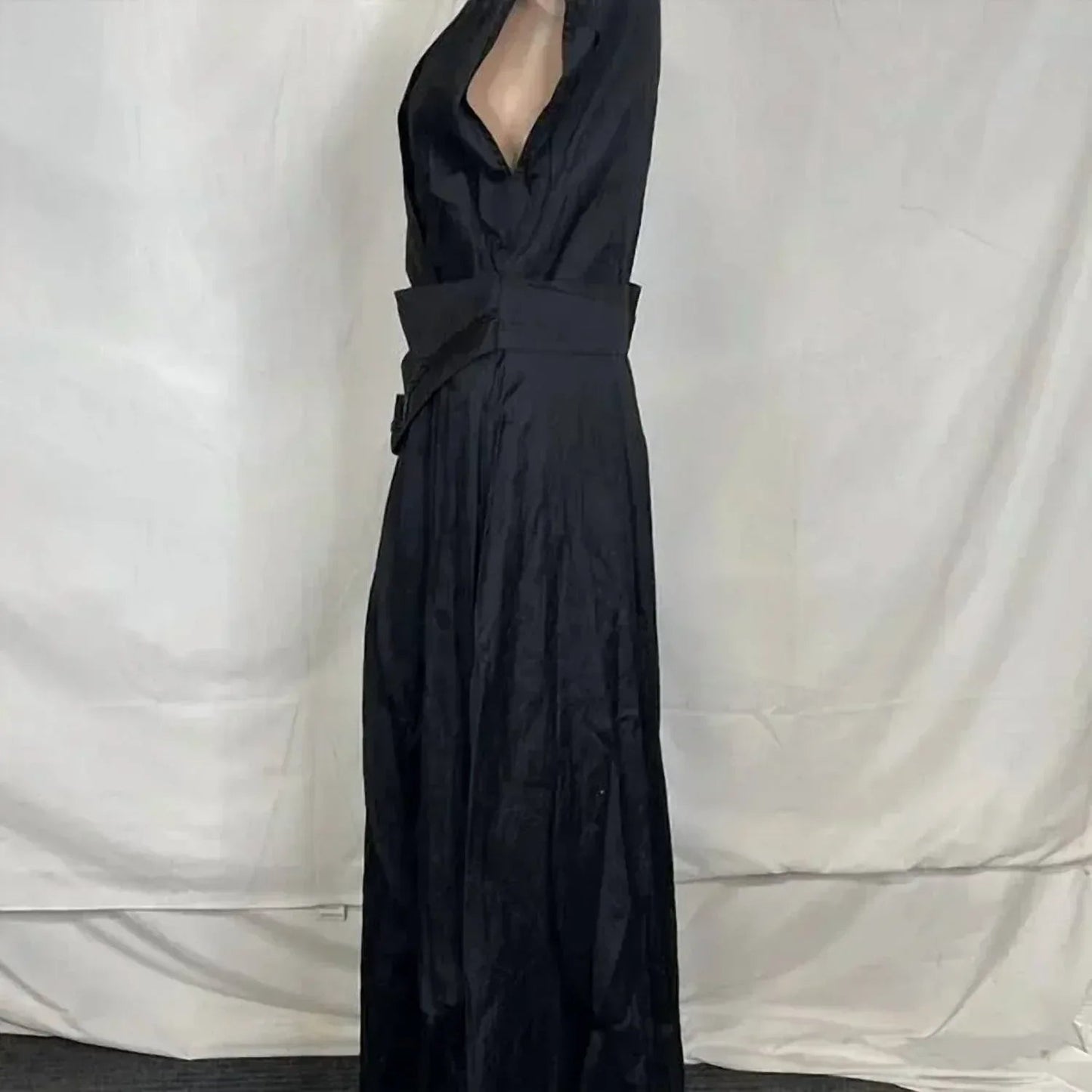 Damen Midi-Kleid mit Stein-Stickerei