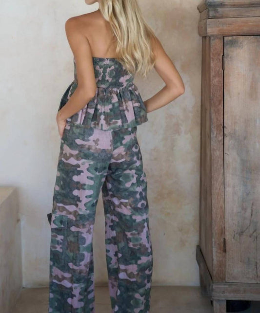 Elliot Peplum Strapless Top