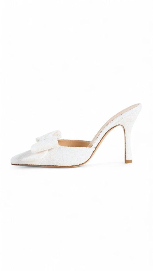 DIMANTE GLITTER HIGH HEEL MULE BRIDAL
