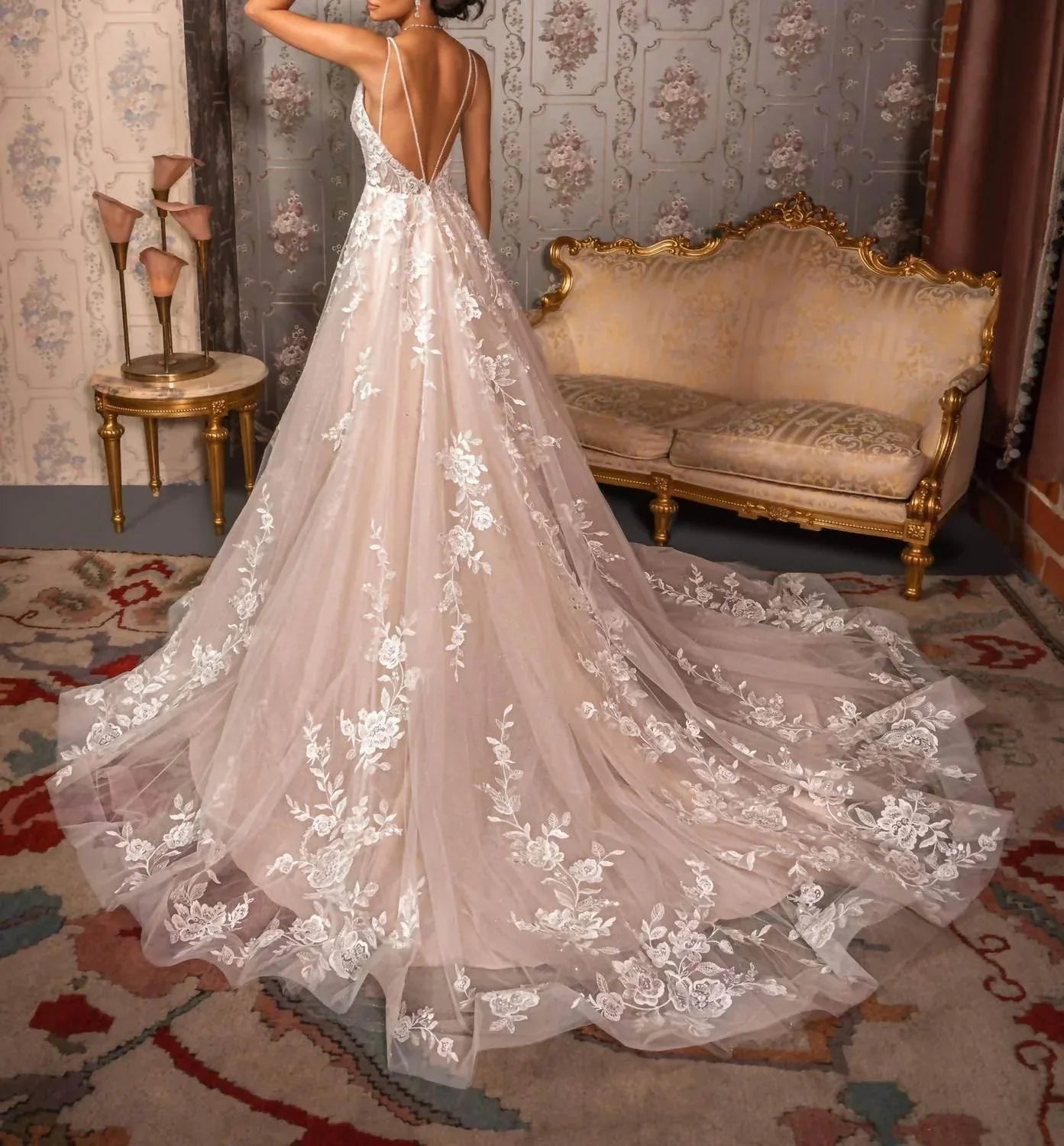 Luciana A-line Lace Dress