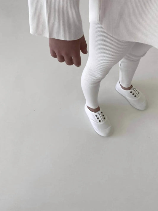 Gerippte Leggings für Kinder
