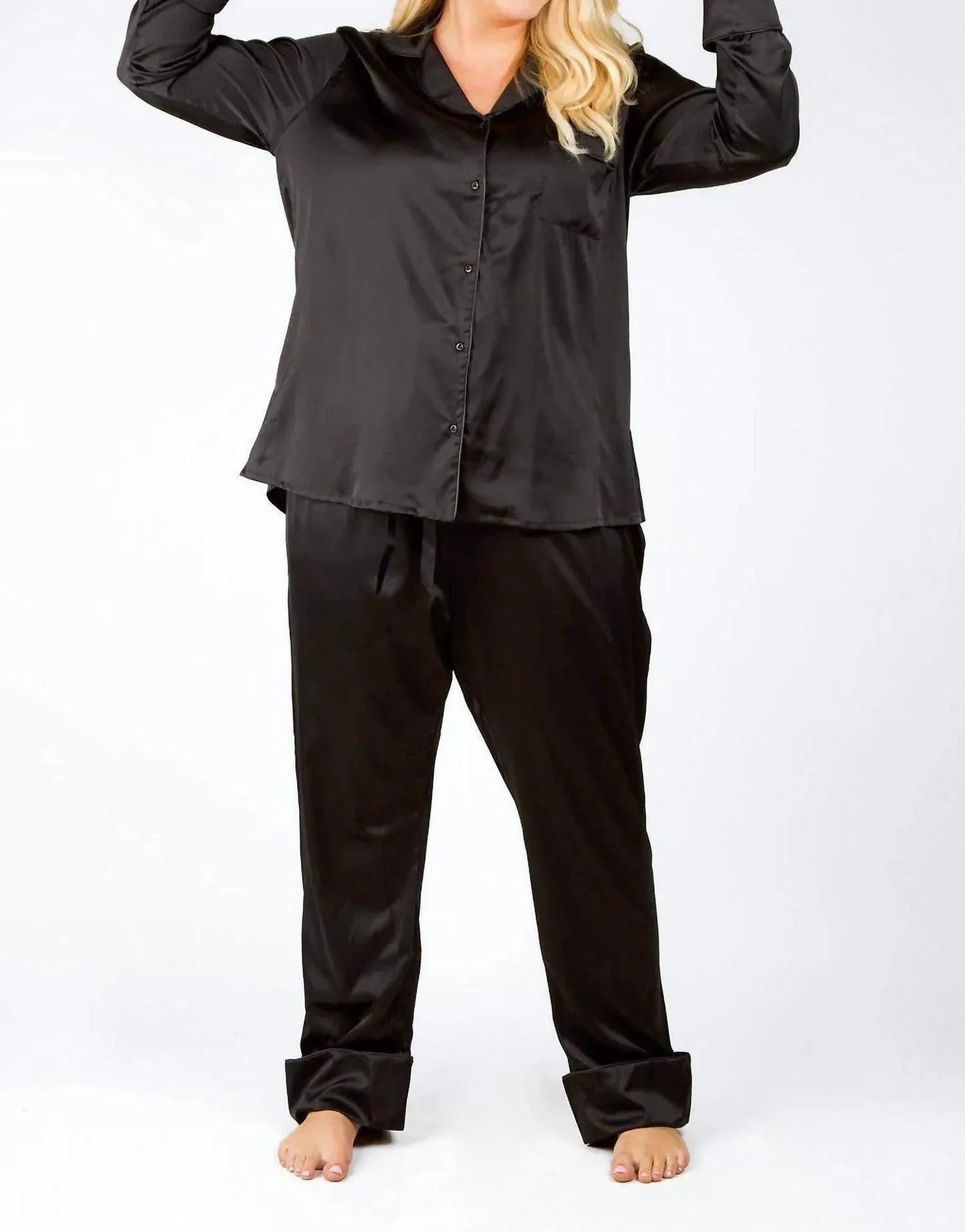 Seiden-Pyjama-Set – Plus-Size
