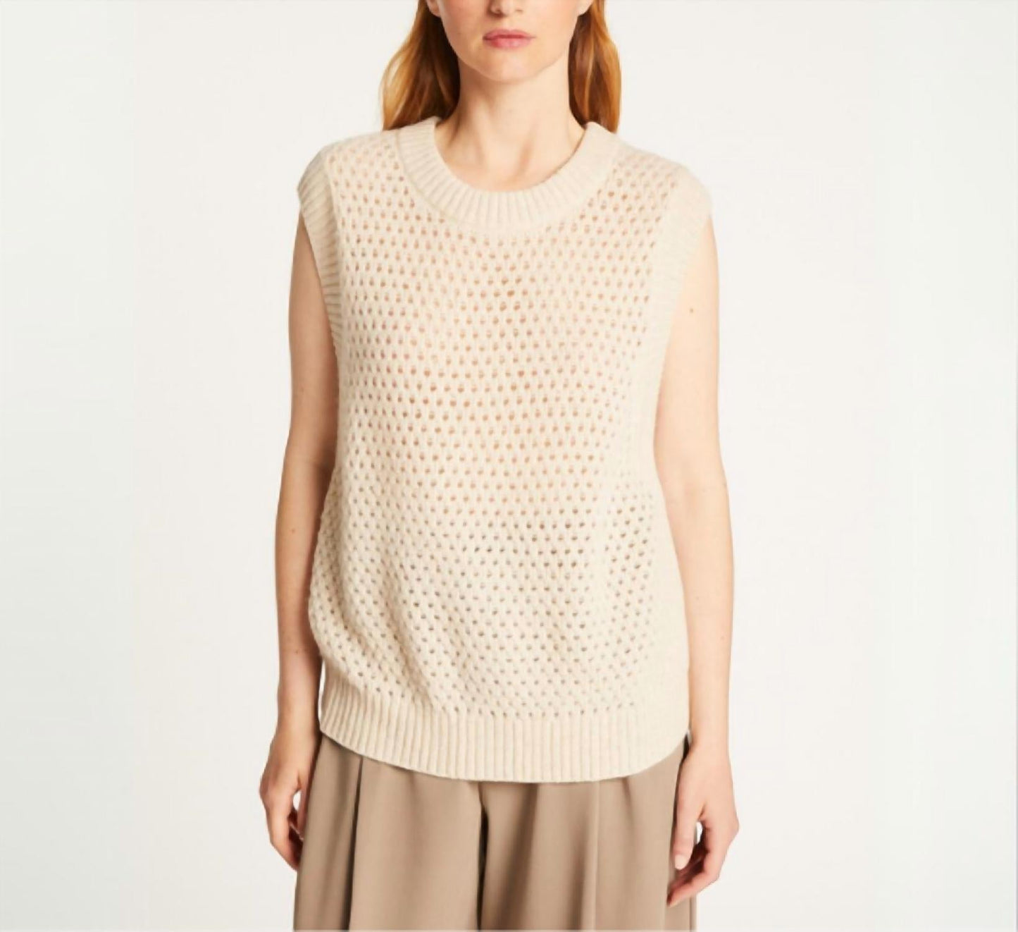Raven Open Knit Sweater Vest