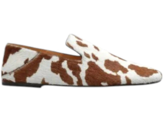 Women's Cow-print Slip-on Loafers