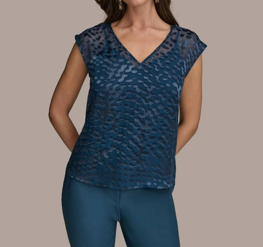 Cap-sleeve Silk-blend Blouse