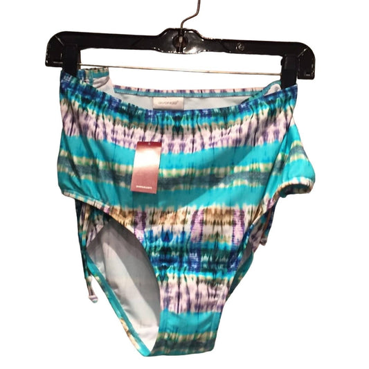 Women's Tummy Panel Hip Thigh Concealer Swim Bikini Bottom - Plus