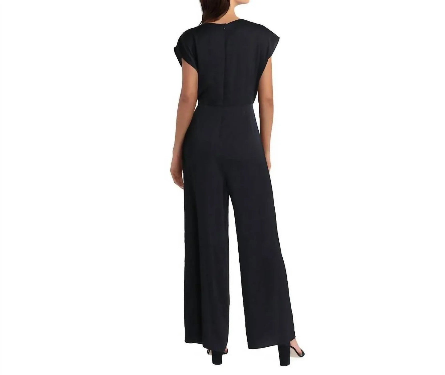 Cowl Neck Wide Leg Jumpsuit