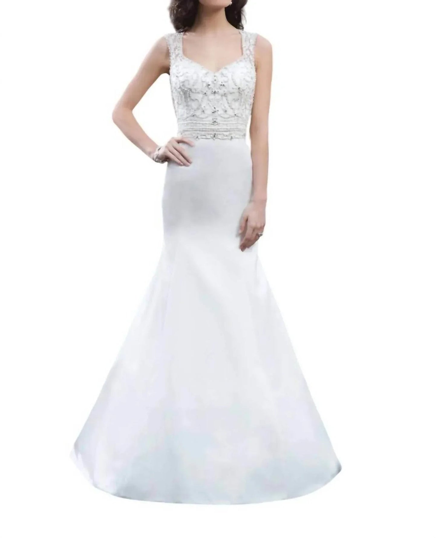 Satin Trumpet Dress