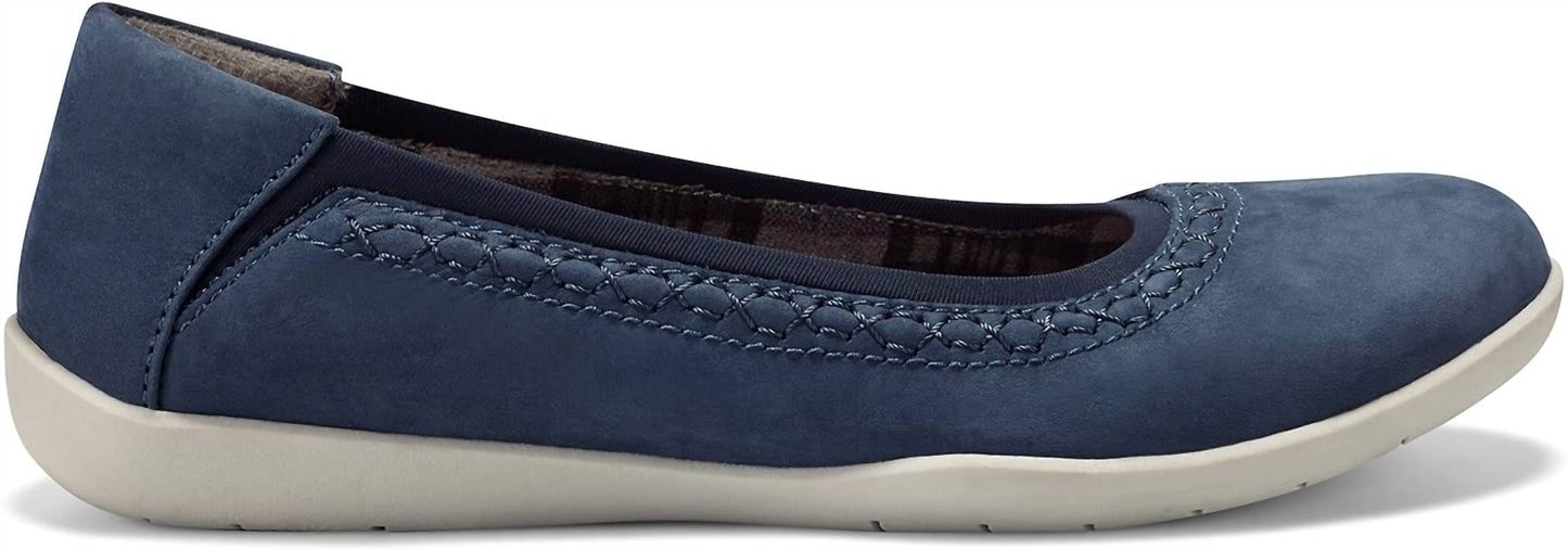 Damen Fable Slip-On-Leder-Ballerinas