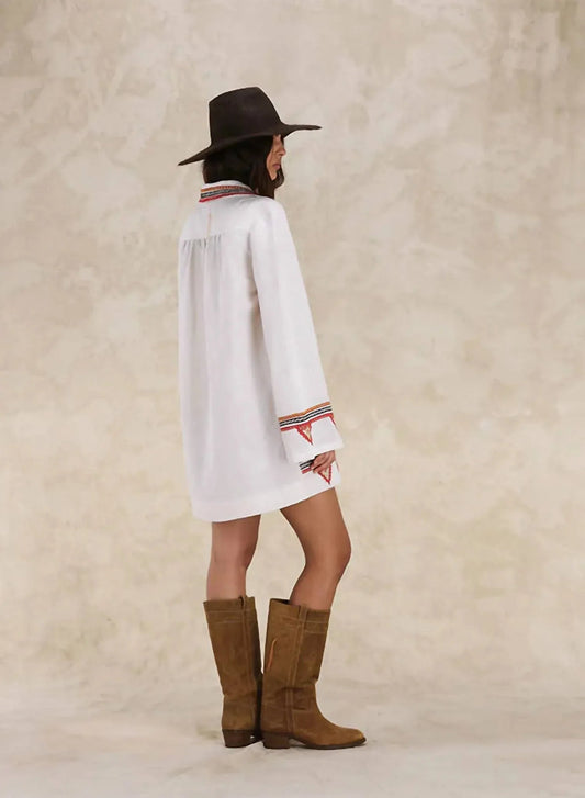 Embroidered Short Dress
