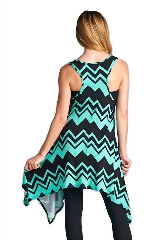 Chevron Tunic Tank Dress