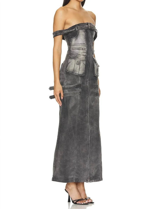 Cargo Denim Dress