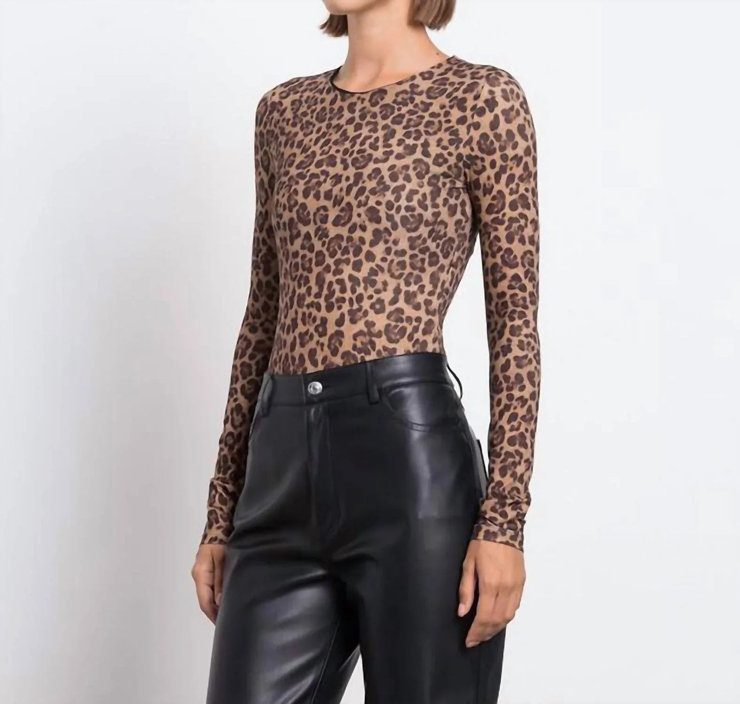 Bodysuit mit Leopardenmuster