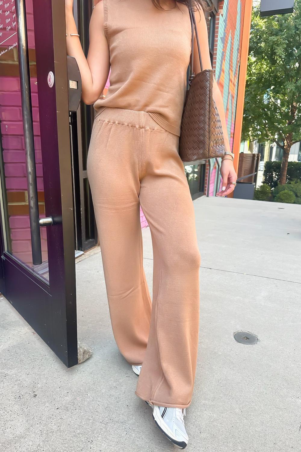 Emily Cozy Knit Flare Pant