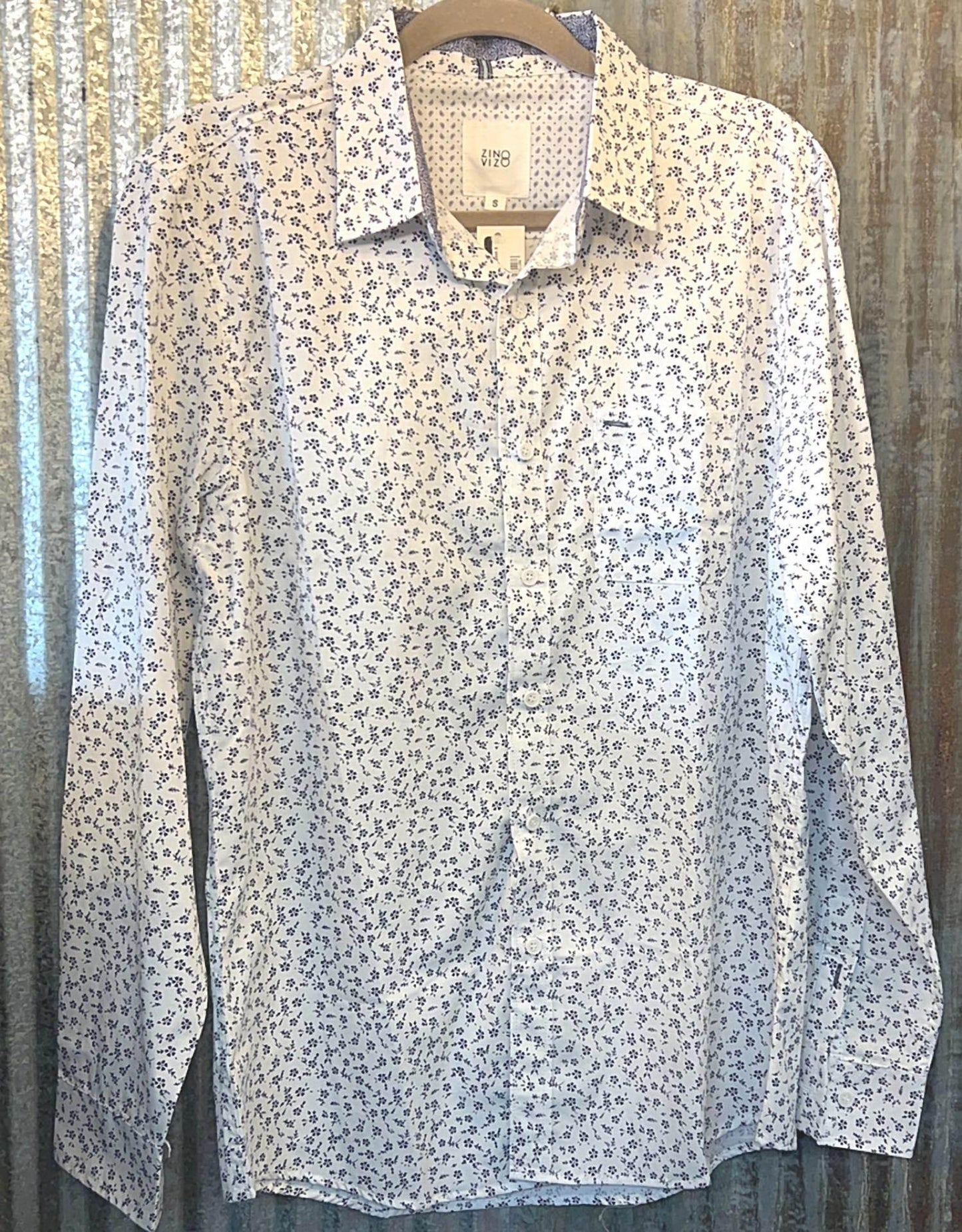 Men's Floral Button Shirt