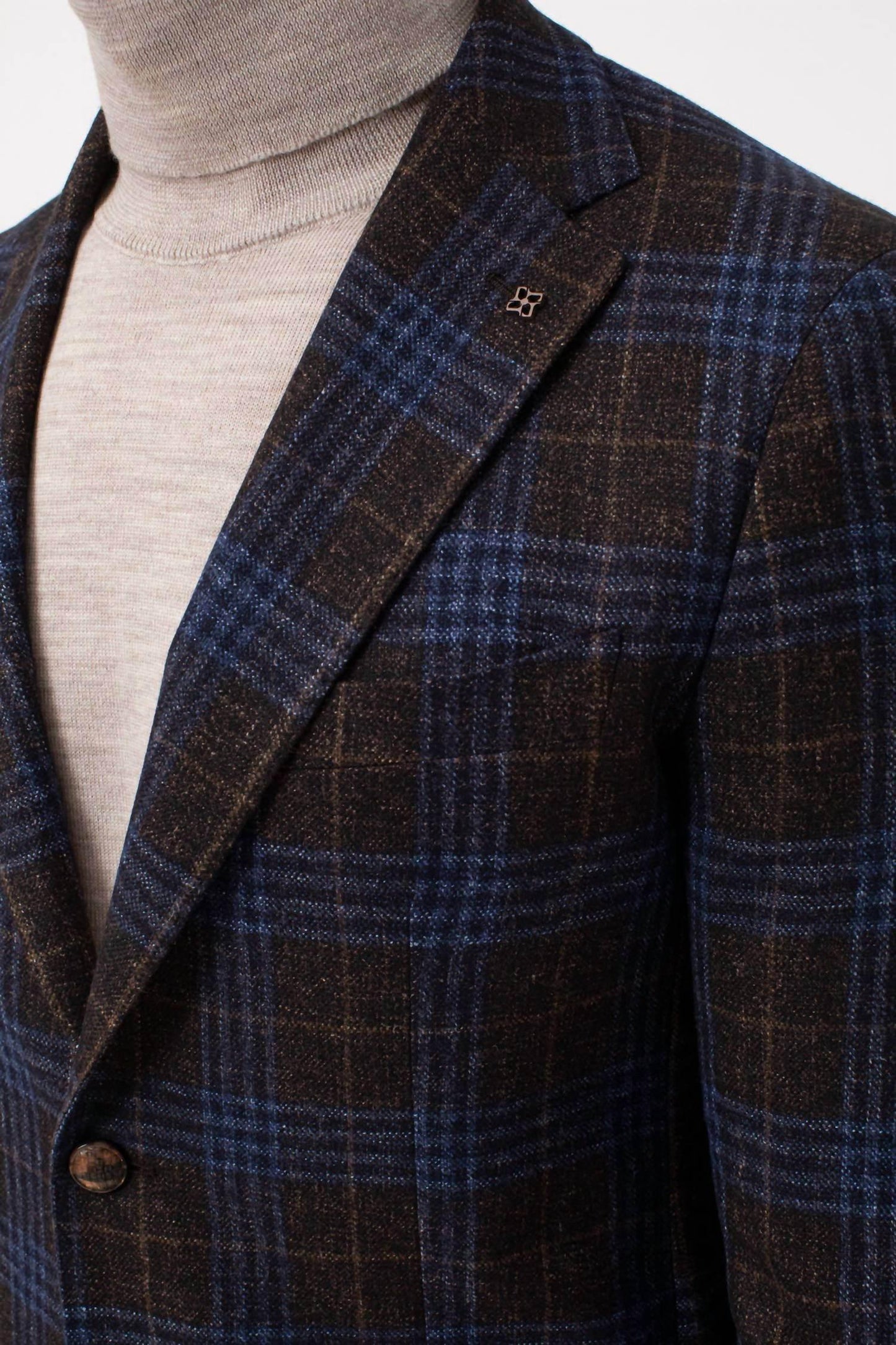McAllen Blazer aus karierter Wolle und Seide