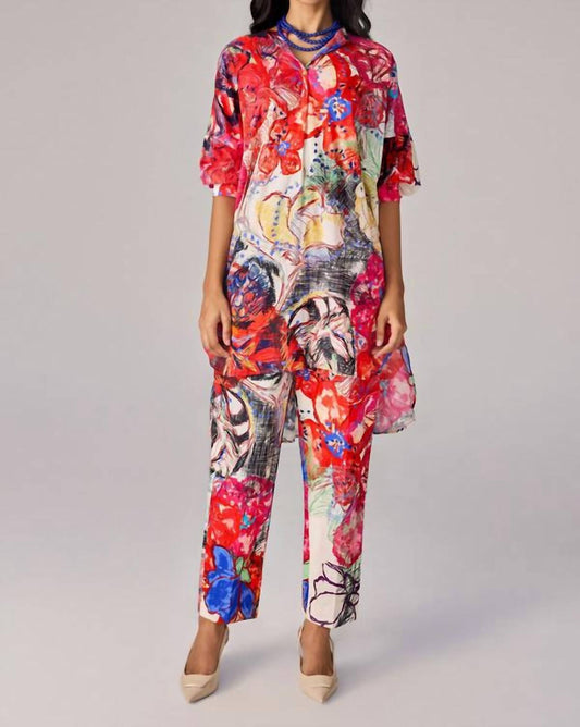 Akira Abstract Print Trousers