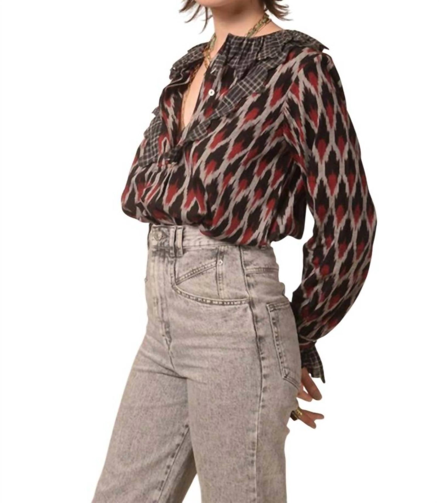 Namaste Long Sleeve Blouse