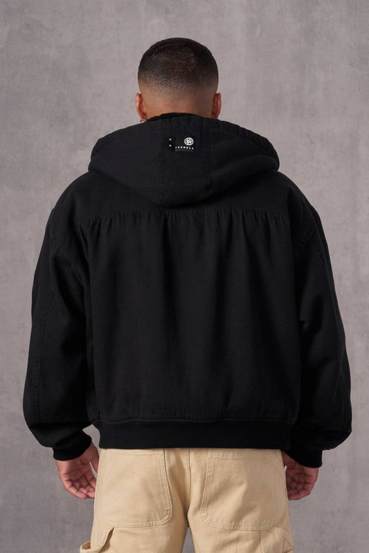 Bronco Hooded Sherpa Fleece Lined Jacket