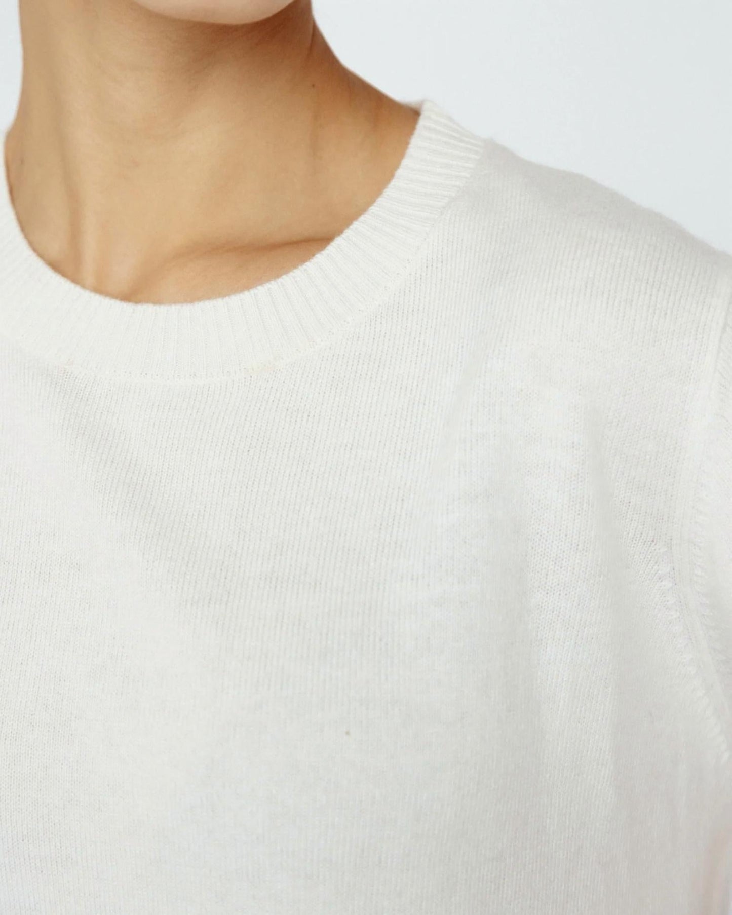 Damen-T-Shirt aus Kaschmirgemisch