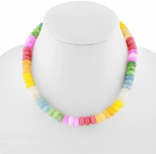 Women's Pastel Stone Necklace