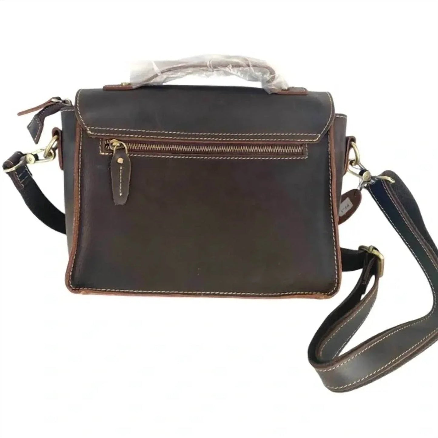Leather Crossbody Commute Bag