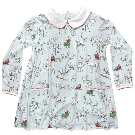 Mädchenkleid mit Dreh-Effekt und Taschen