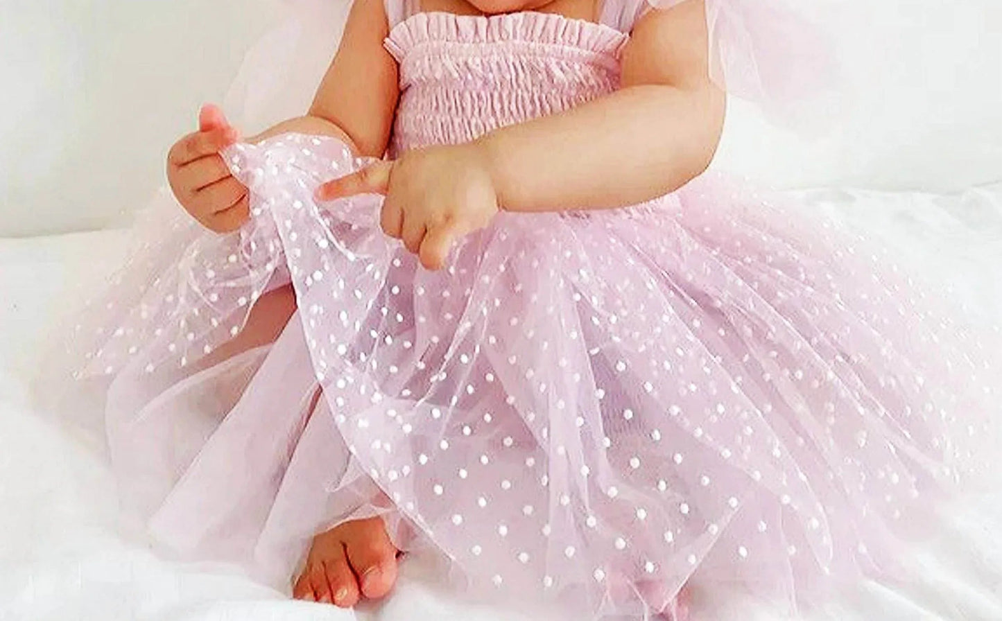 Poppy Tupfen Swiss Romper-Kleid