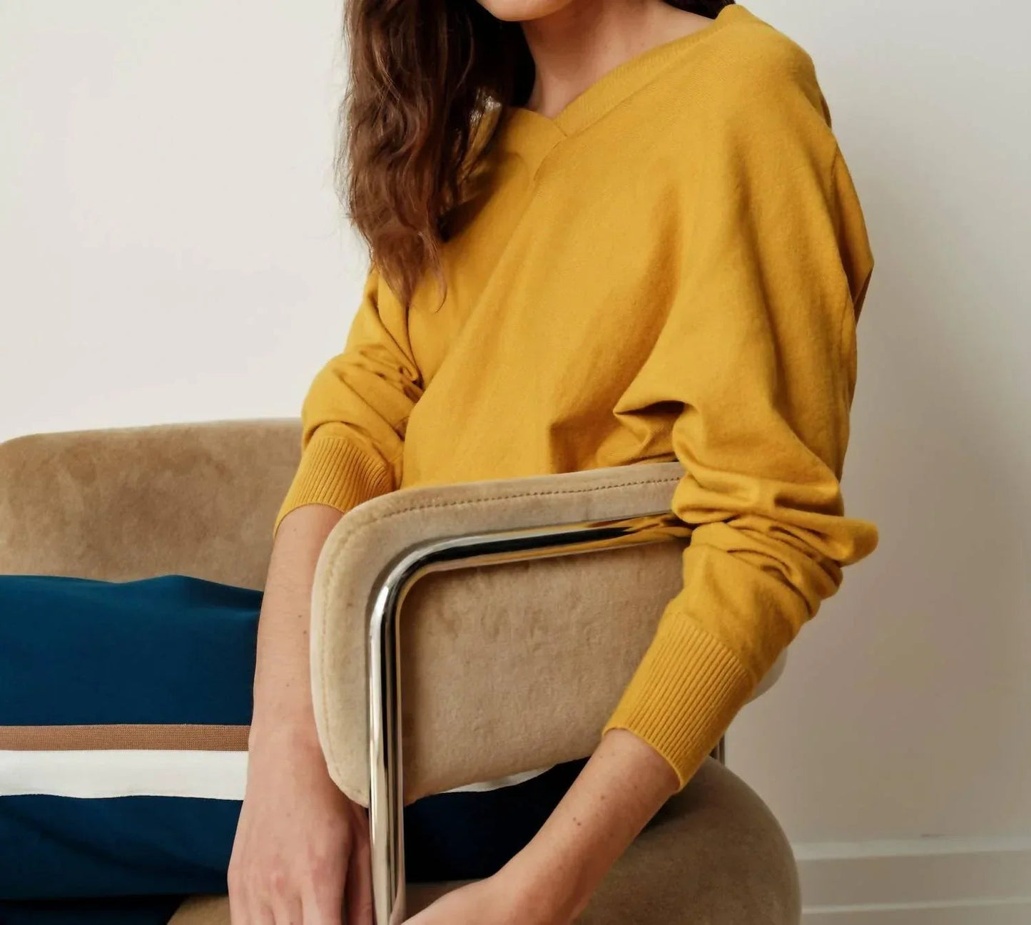 Savvy Fine Knit Sweater Blouse