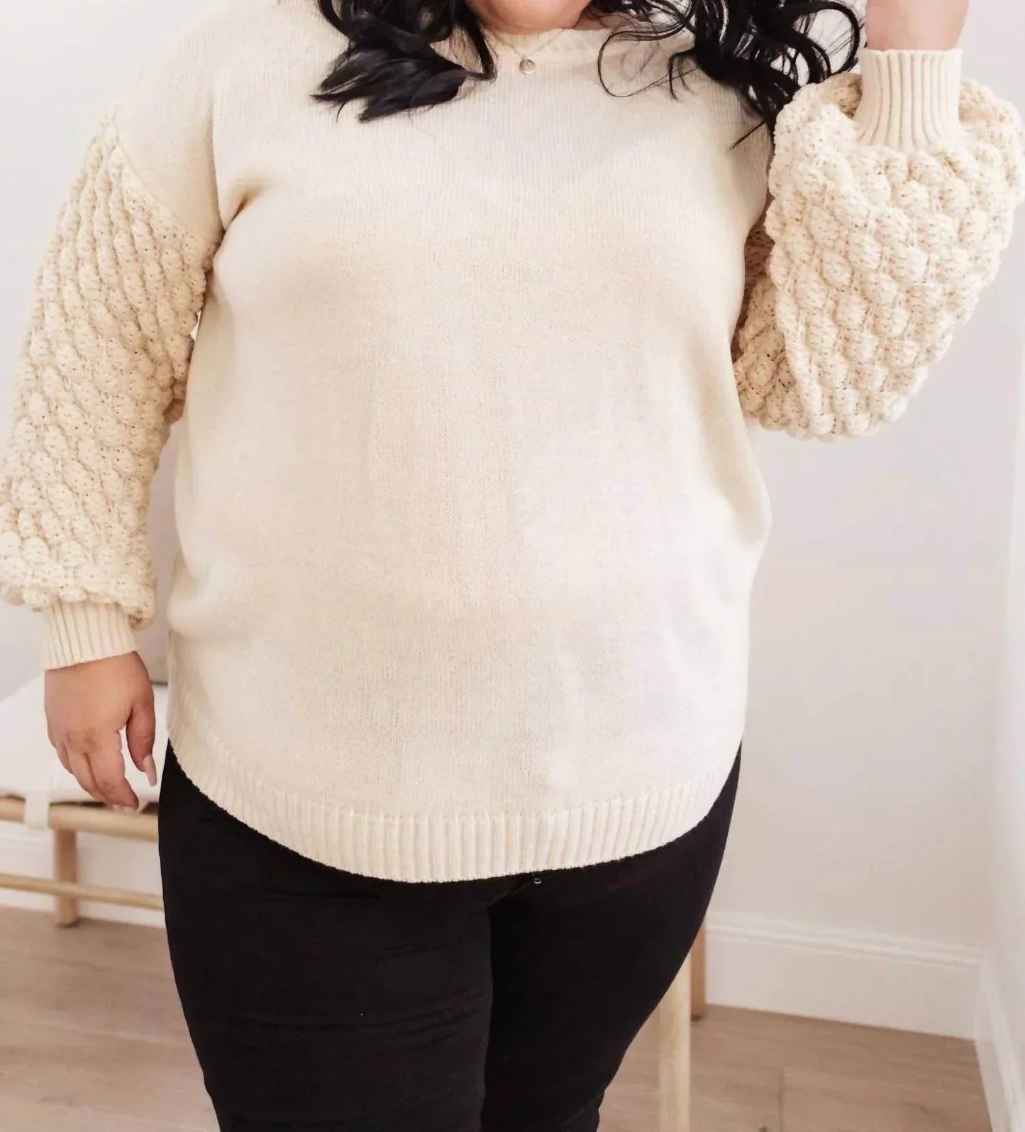Sprudelnder B-Pullover