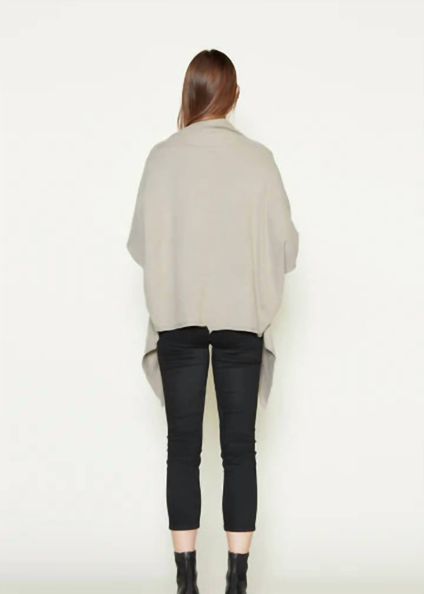 Front-tied Cape Cardigan