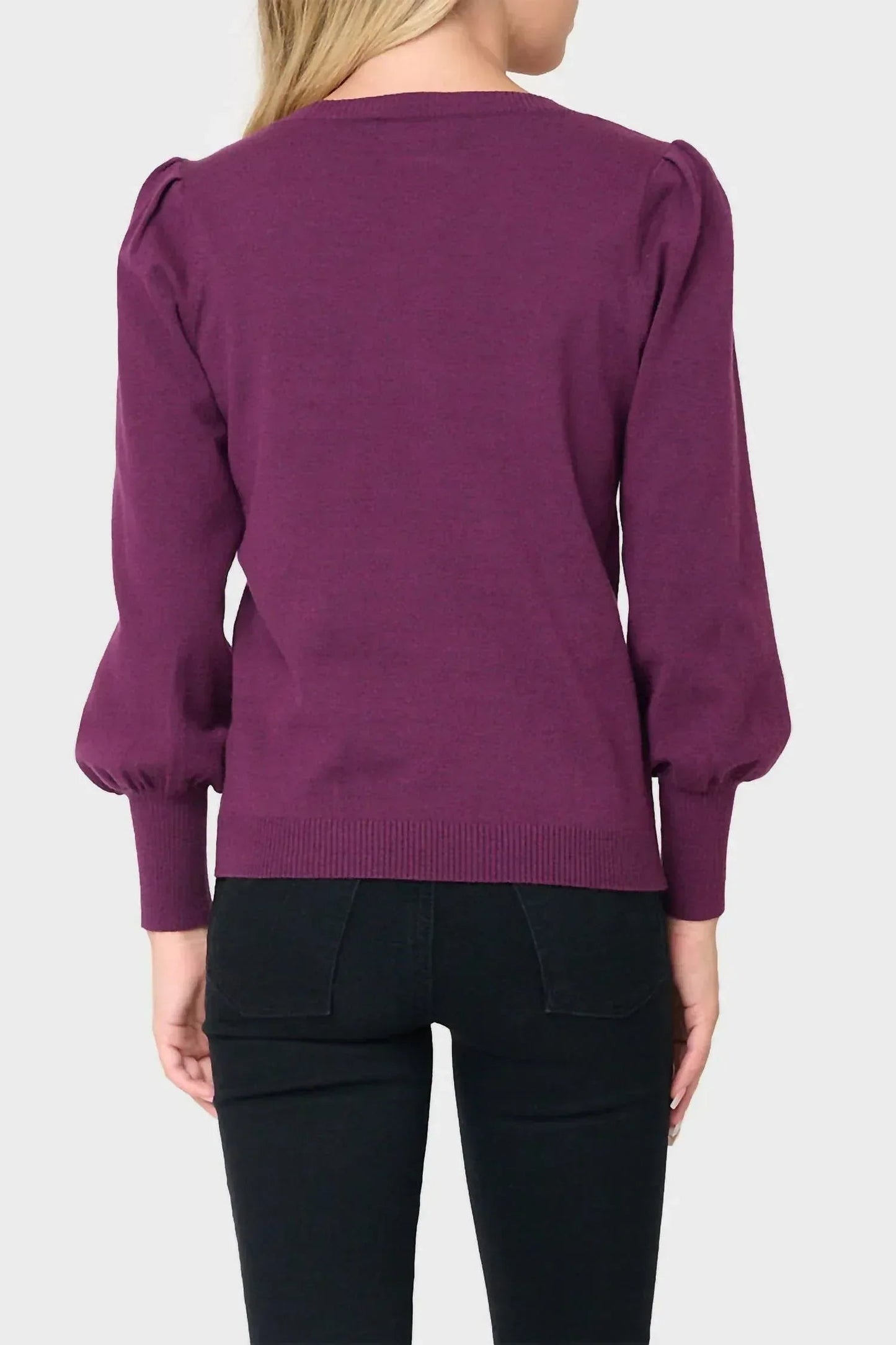 Unverzichtbarer Blouson-Ärmel-Pullover