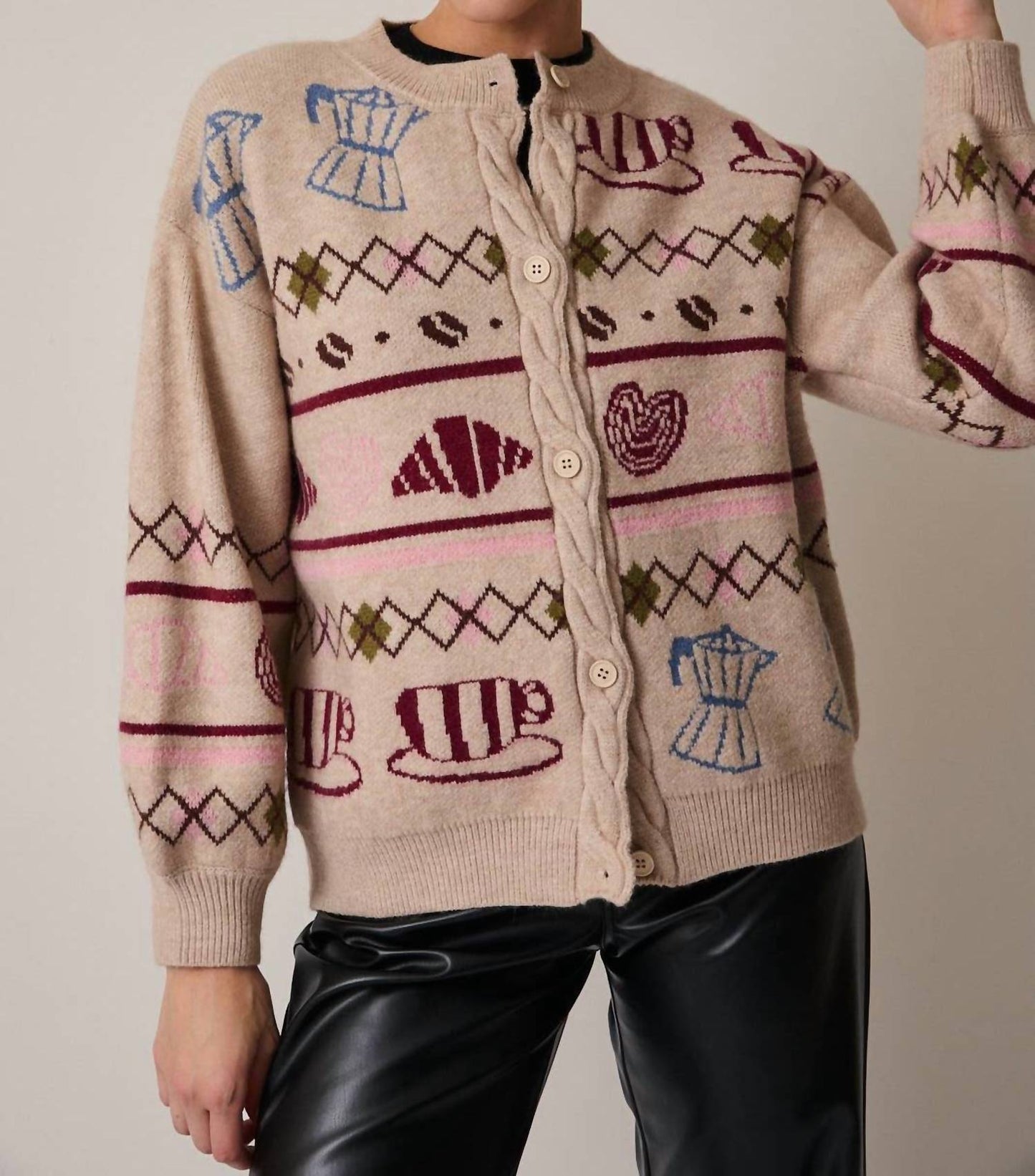 Gemütlicher Café-Cardigan