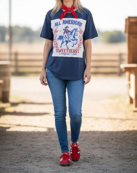 All American Sweetheart Crew Tee