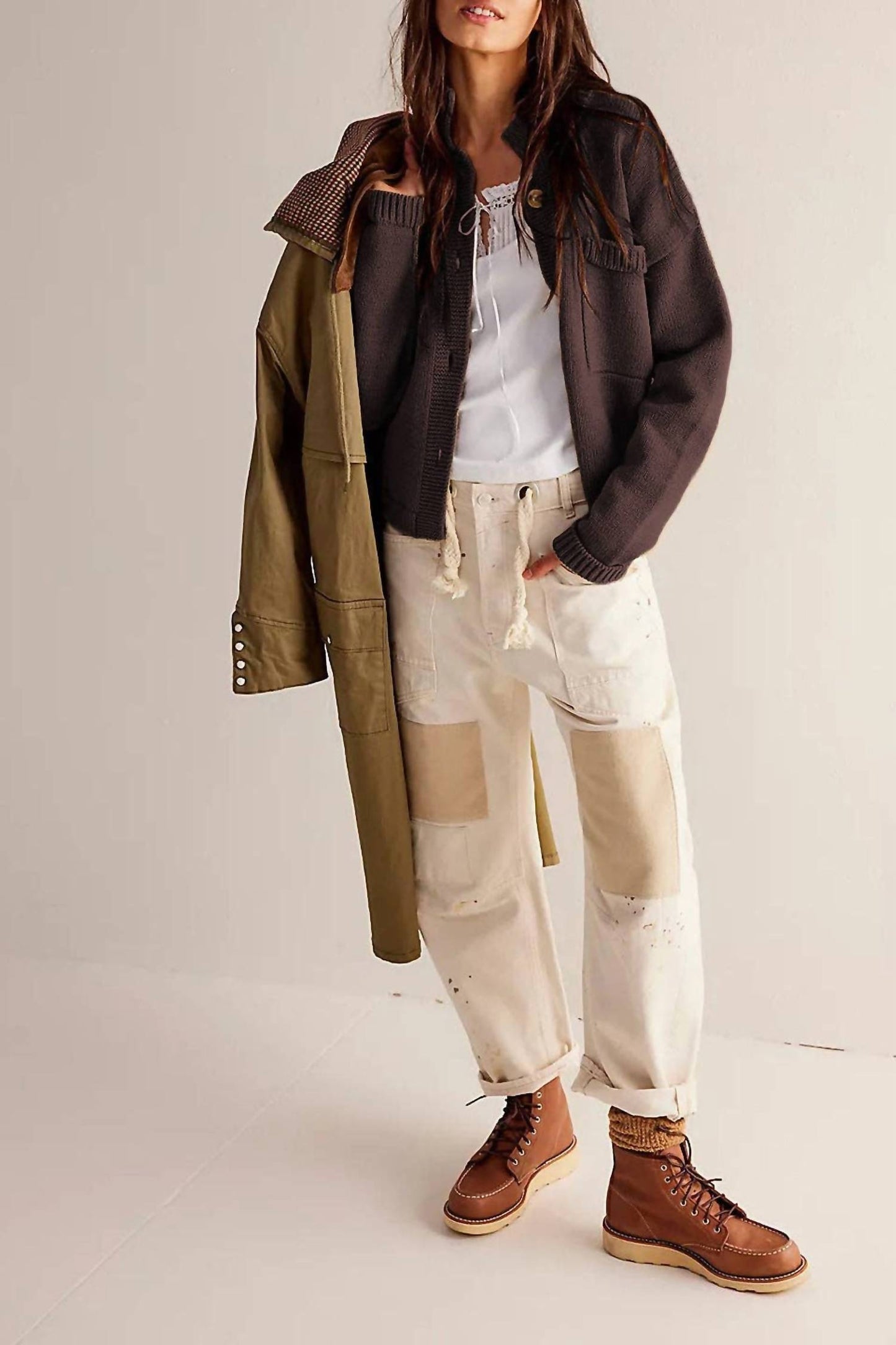 Cardigan „Sandy“ mit Kragen
