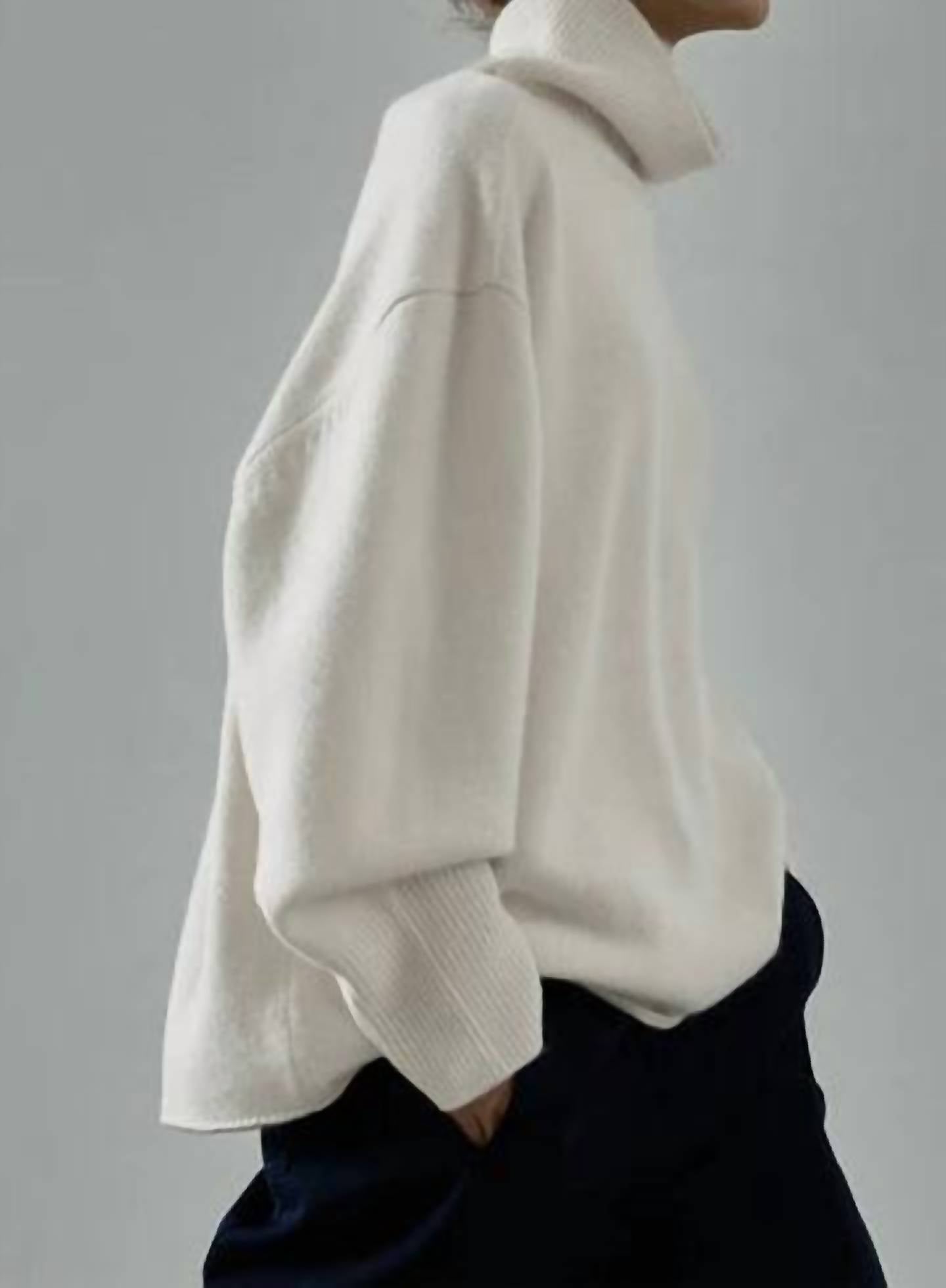 Lockere Rollkragenpullover
