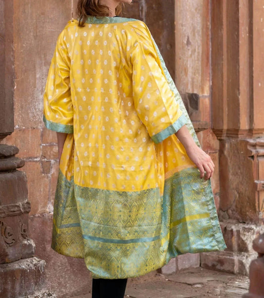 Sun Silk Saree Einheitsgröße Kimono
