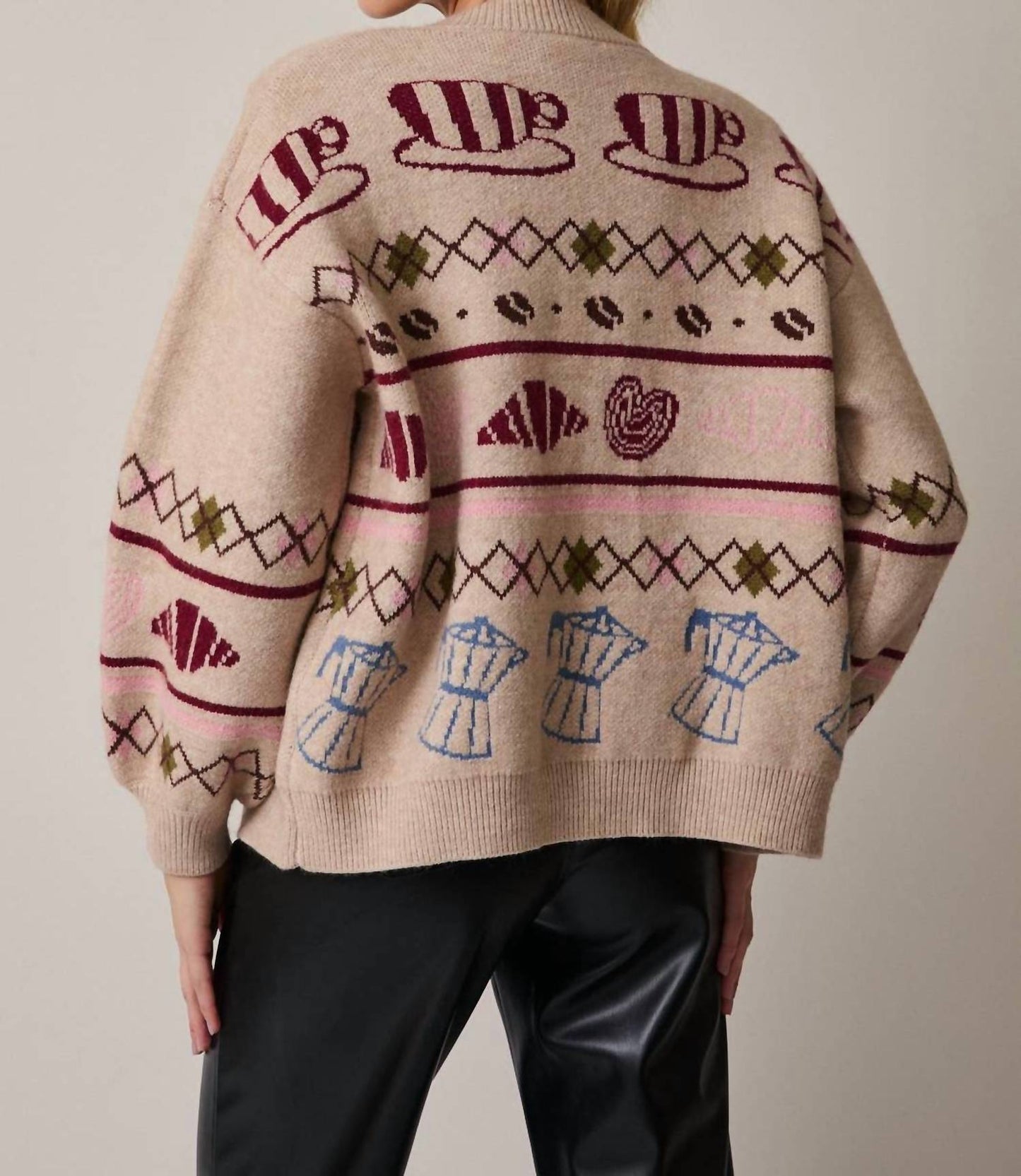 Gemütlicher Café-Cardigan