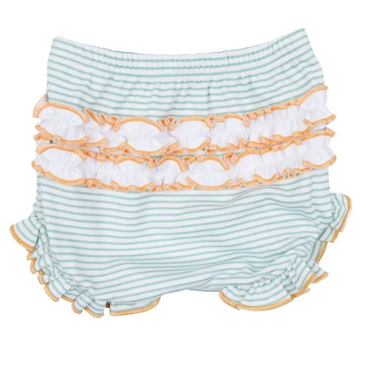 Mädchen Klassiker "Kleiner Kürbis" Smocked Kurzarm Strampler-Set