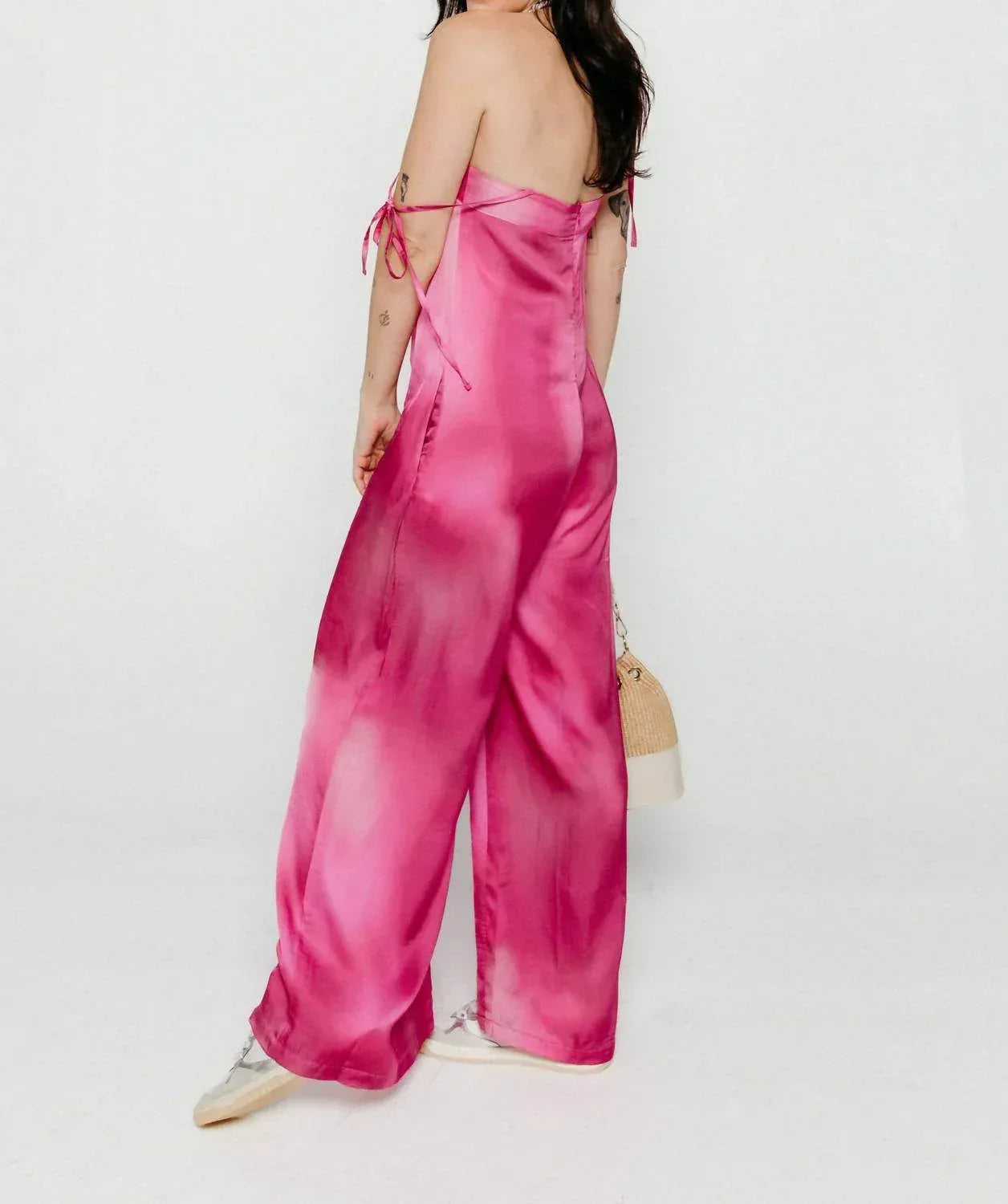 Träger-Jumpsuit mit Print