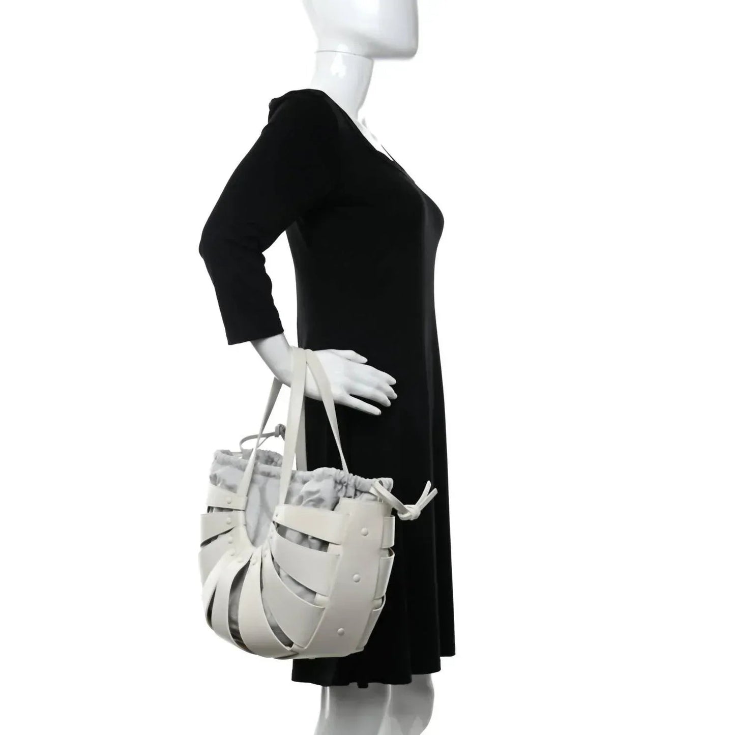Schultertasche aus französischem Kalbsleder für Damen